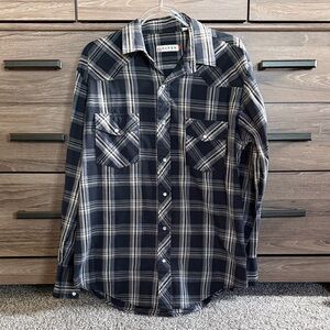 Western Plaid Button Down Shirt